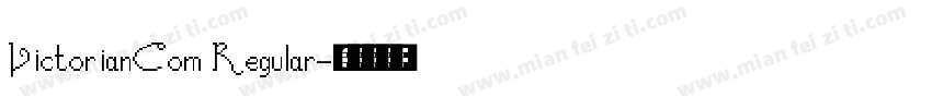 VictorianCom Regular字体转换